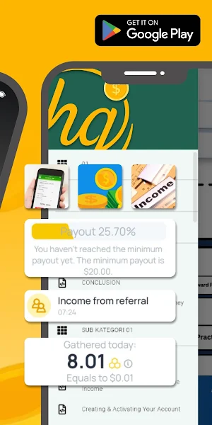 Honeyy Earn : Money Gain Hint Screenshot 3