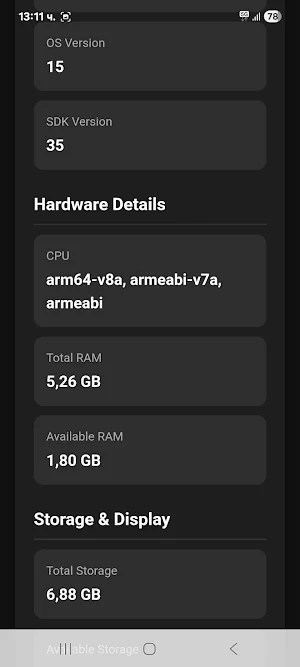 Device Check Screenshot 1