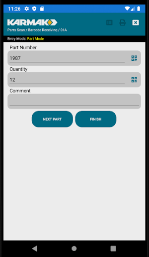 Karmak Parts Scan Screenshot 2