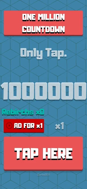 One Million Countdown - Tapper Screenshot 0