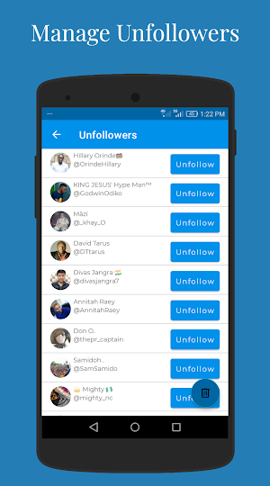 Unfollower for Twitter Screenshot 2