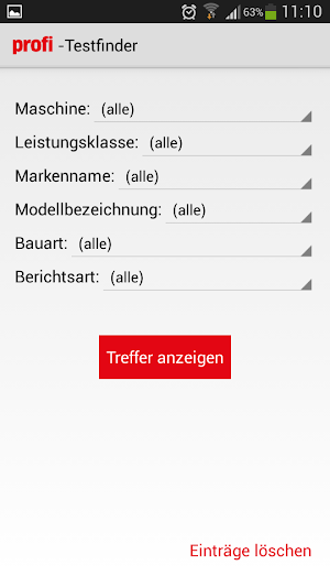 profi Landtechnik testfinder Screenshot 0