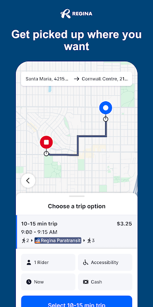 Regina Paratransit Screenshot 1