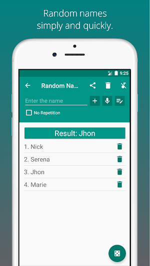 Random Numbers, Names and Teams for Games Screenshot 2