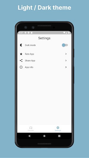 Headphone battery level widget Screenshot 3