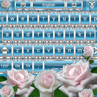 White Roses Go Keyboard theme