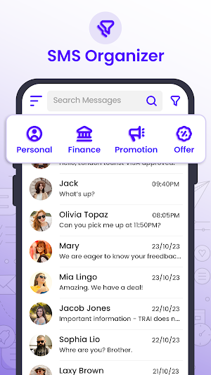 Messages: Chat & SMS Messanger Screenshot 3