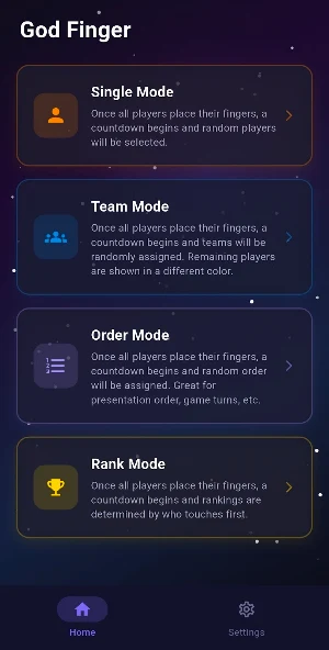 God Finger - Random Pick&Team Screenshot 0