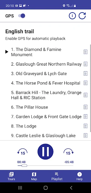 Glaslough audio trail Screenshot 1