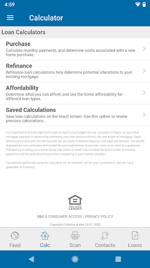 Wallick & Volk Mortgage Screenshot 1