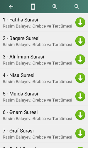 Qurani Kərim. Səsli Tərcümə (R.Balayev, R.Həşimov) Screenshot 1