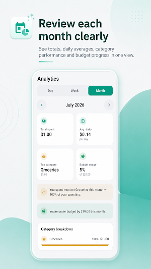 Monthly Budget Planner Screenshot 2