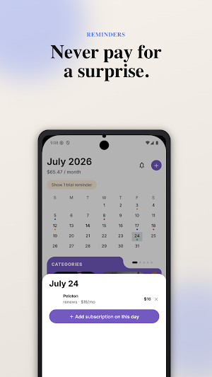 SubTrack: Subscription Tracker Screenshot 1