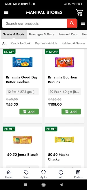 Manipal Stores Screenshot 2