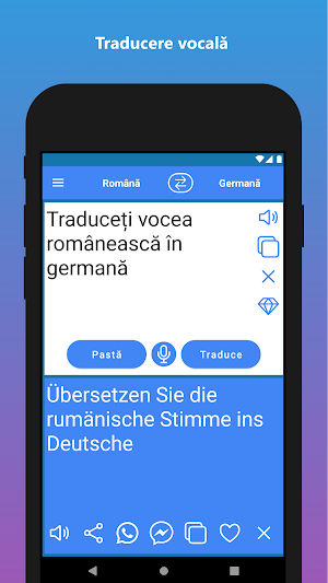 Romanian to German Translation Screenshot 3