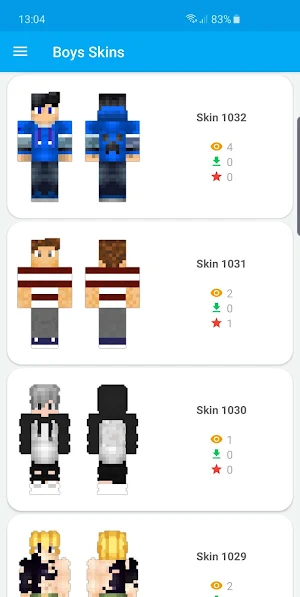 Boys Skins Screenshot 1