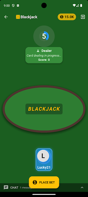 Lucky21 BlackJack Game Online Screenshot 1