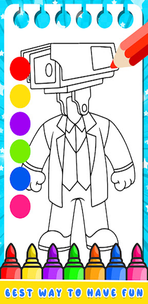 Skibidi Toilet Coloring Book Screenshot 2