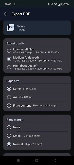 PDF Document Scanner Screenshot 3