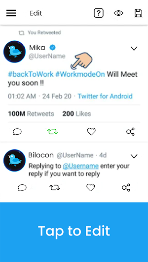 Fake Tweet-Post Creator Screenshot 1