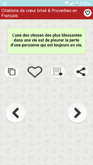 Citations de Cœur Brisé Screenshot 0