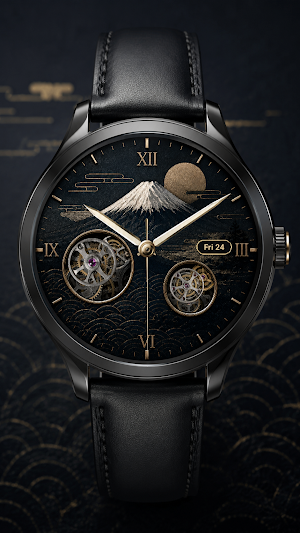 Moonlit Fuji Watch Face Screenshot 0