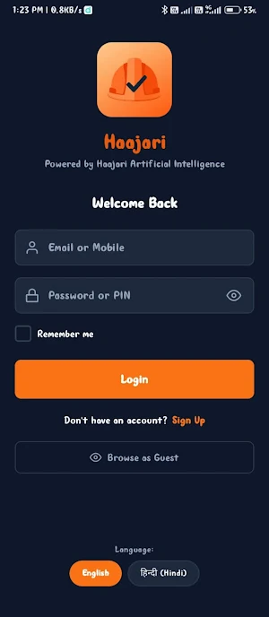 Haajari Manager Screenshot 1