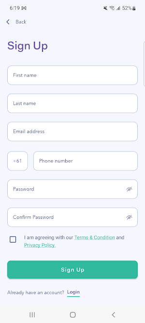 Health Layby Wallet Screenshot 1