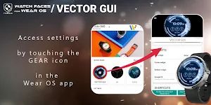 Vector GUI Watch Face Screenshot 2