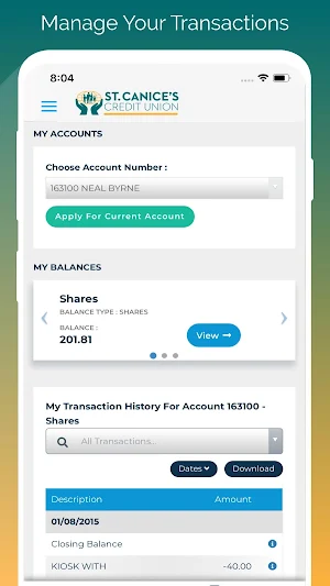 St. Canice's Credit Union Screenshot 1