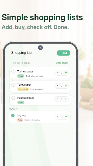 ShopNote: Easy Shopping List Screenshot 0