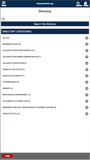 Mustang Mobile App Screenshot 1