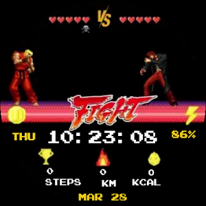 Fighter Animated Watch Face Screenshot 2