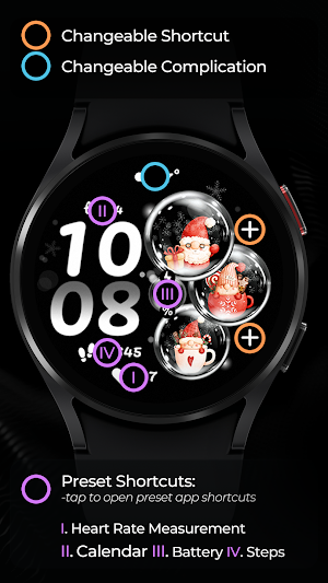 TVV Christmas 4 Watch Face Screenshot 2