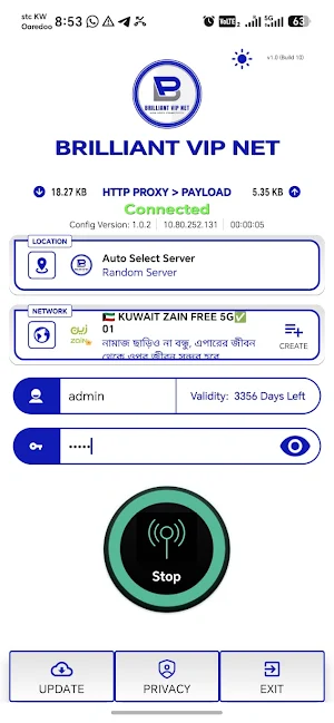 BRILLIANT VIP NET Screenshot 1