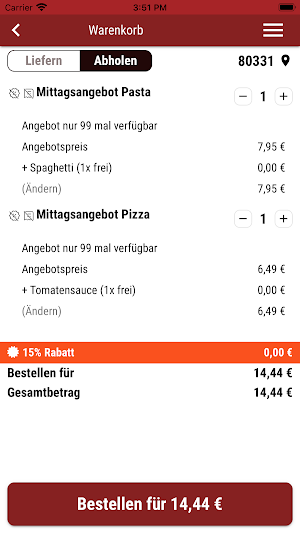 DONATO Pizza Screenshot 1