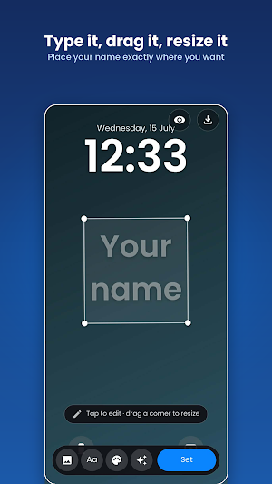 Name wallpaper Screenshot 1