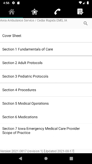 Cedar Rapids IA EMS Protocols Screenshot 0