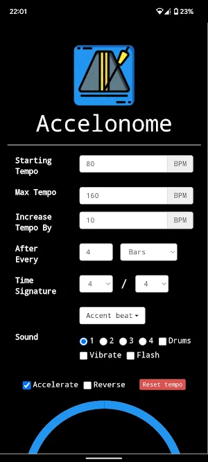 Accelonome - Metronome Screenshot 0