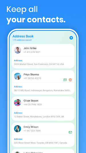Address Book & Contacts Screenshot 1