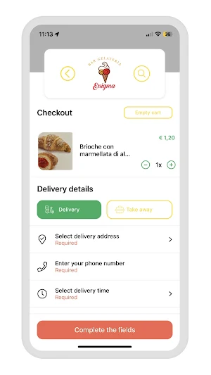 Bar Gelateria Enigma Screenshot 2