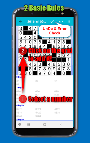 Number Fill in puzzles - Numerix, numeric puzzles Screenshot 3