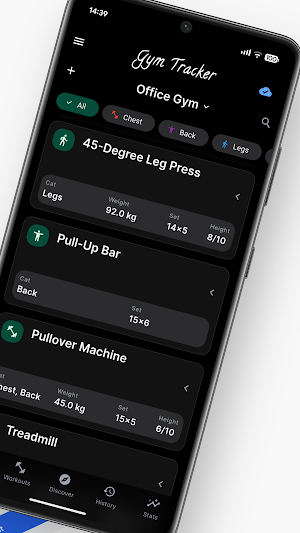 Gym Tracker Screenshot 1