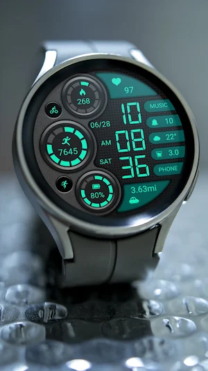 Retro Green ZKin Watch Screenshot 3