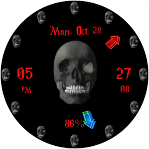 Animated Halloween Skull Screenshot 0