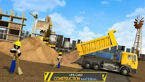 Stickman City Construction Excavator Screenshot 2