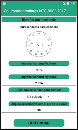 Diseño de columnas circulares NTC - RSEE 2017 Screenshot 1