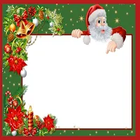 christmas card frame template