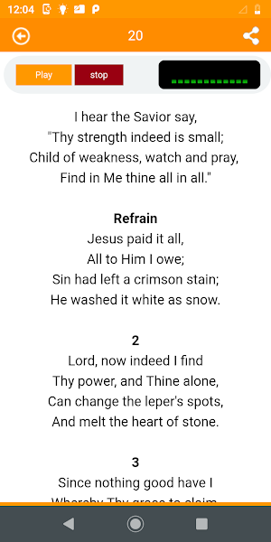 Songs for praise and worship Screenshot 1