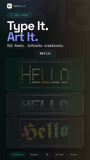 ASCIICraft: ASCII Art Maker Screenshot 1